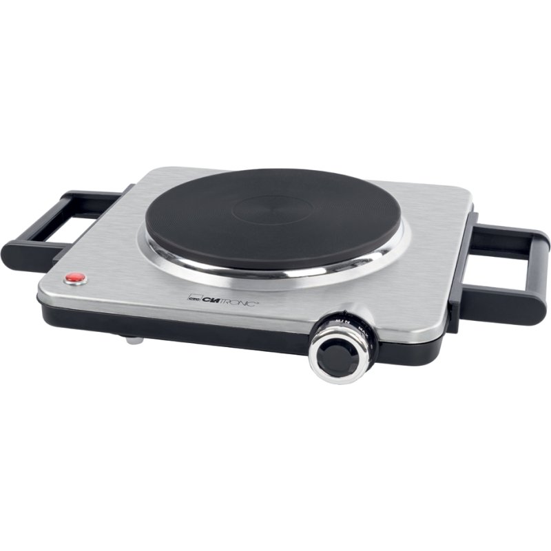 CLATRONIC plaque de cuisson EKP 3788 E, inox/noir, 180 mm, 1500 Watts